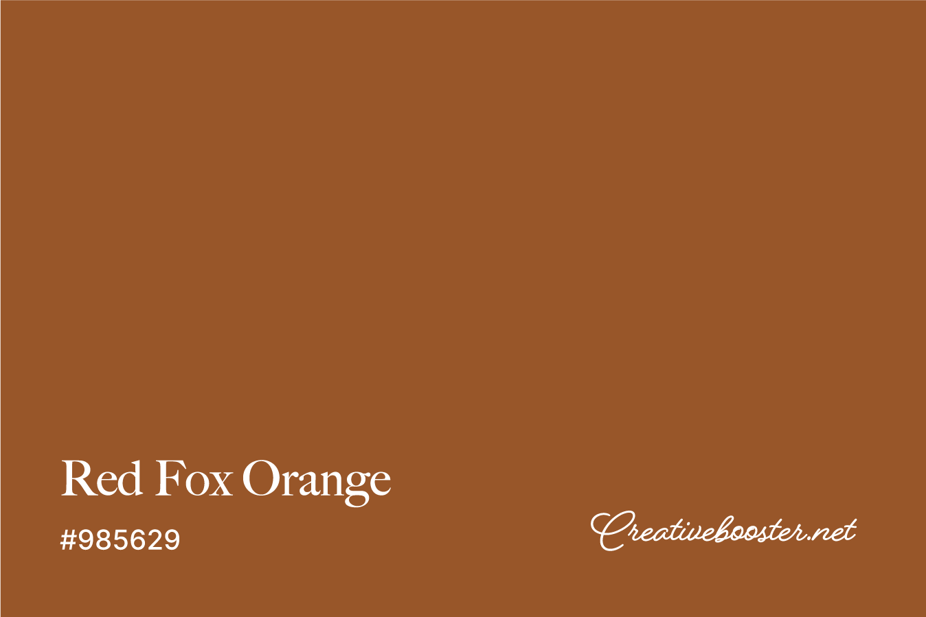 red-fox-orange-color-with-name-and-hex-code-#985629