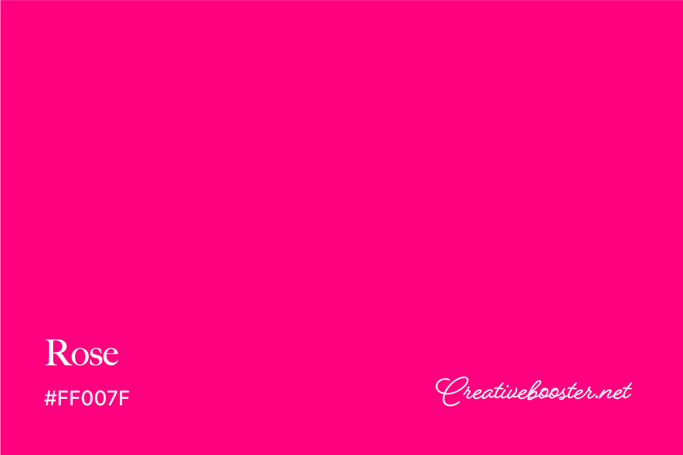 rose-color-with-name-and-hex-code-#FF007F