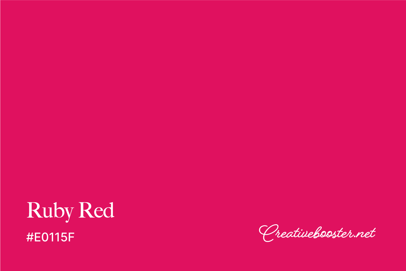 ruby-red-color-with-name-and-hex-code-#E0115F