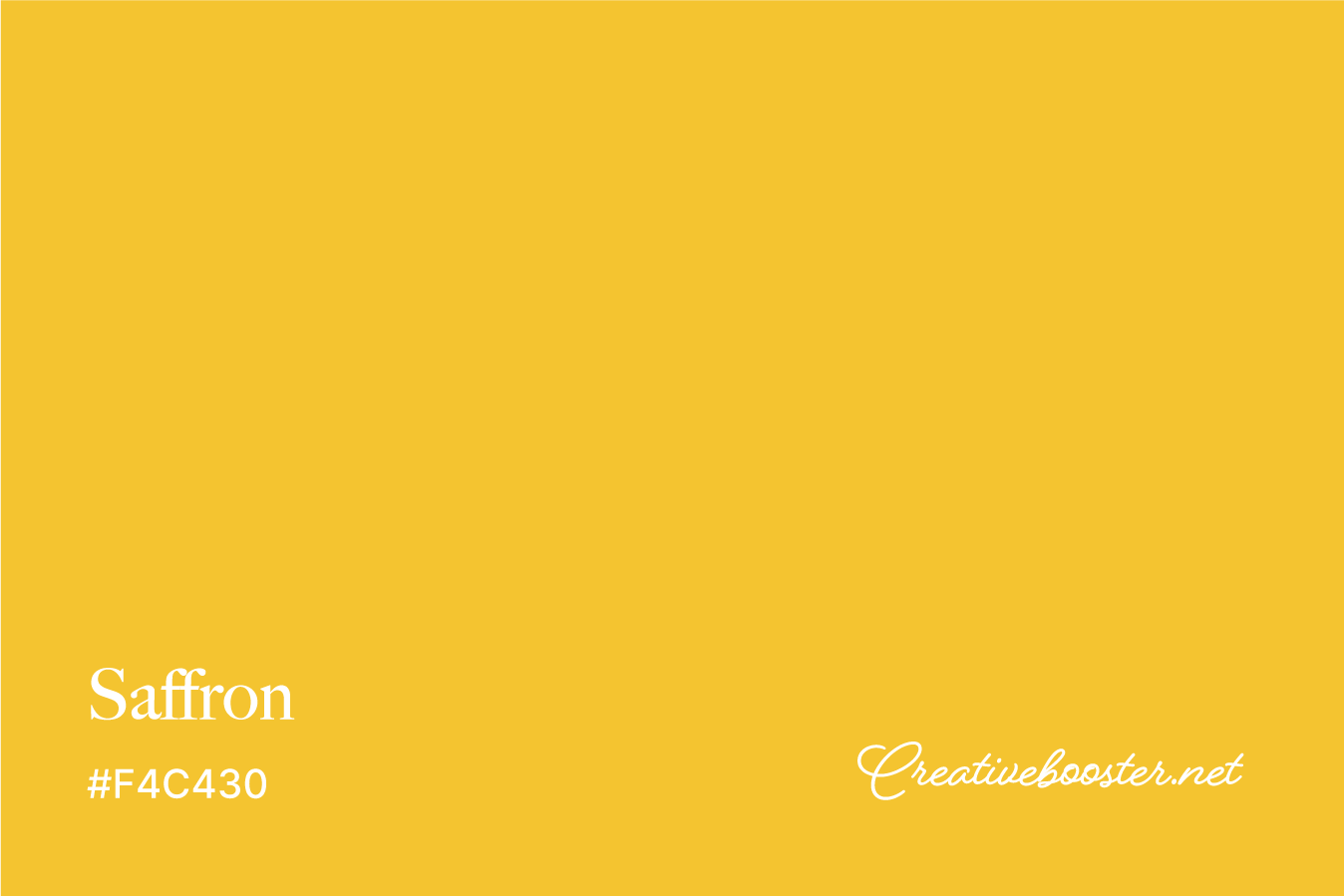 saffron-color-with-name-and-hex-code-#F4C430