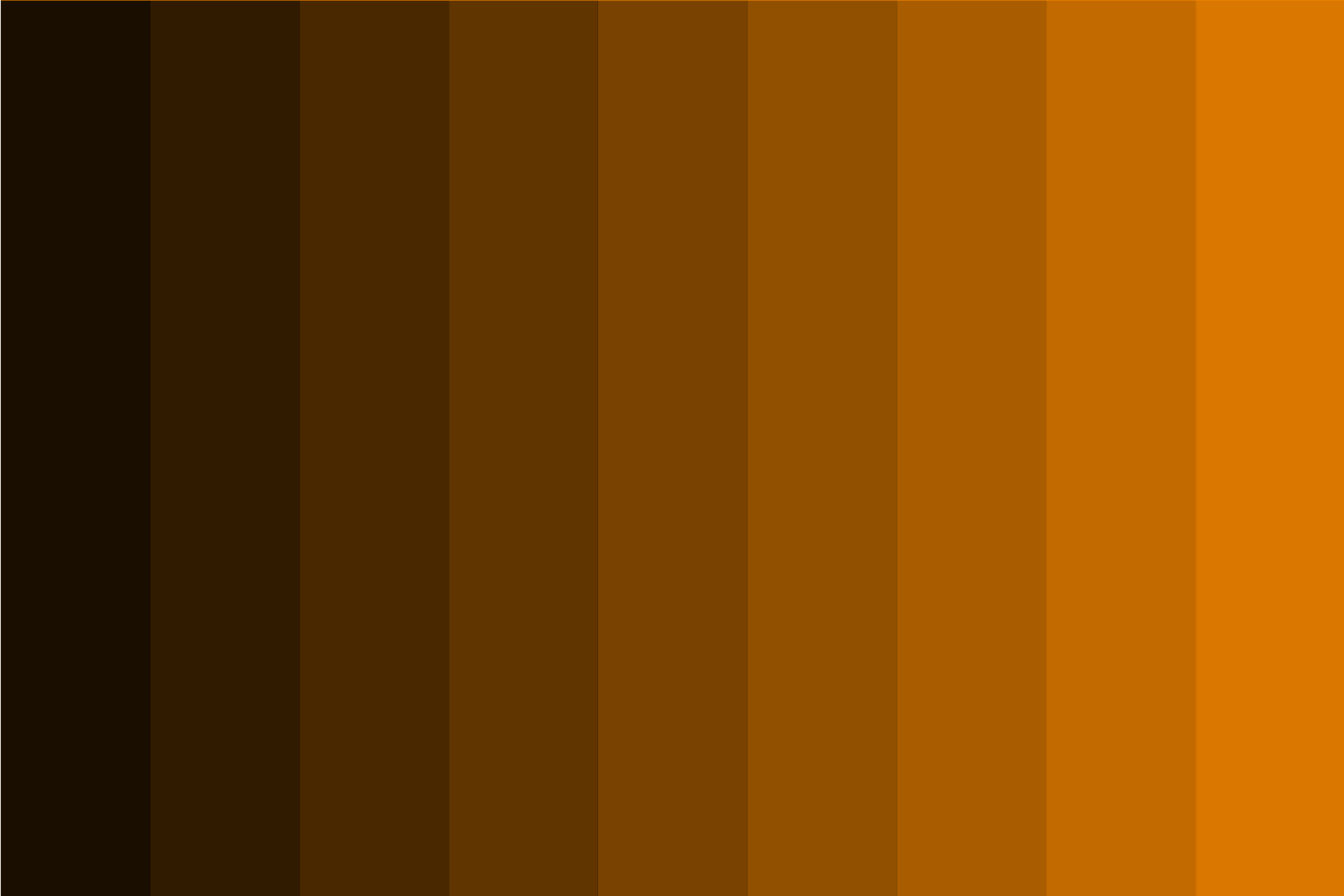 types of orange colors