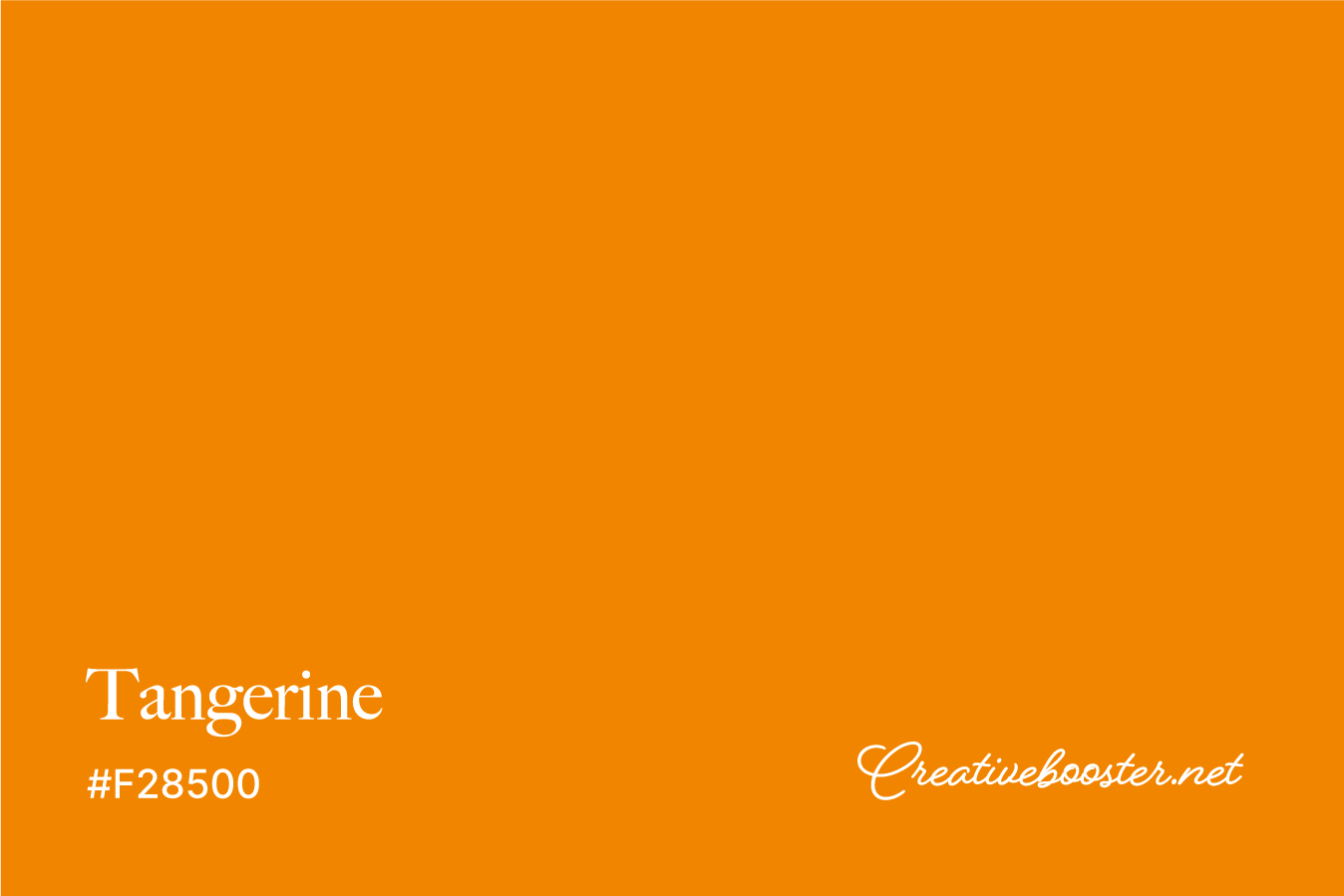 tangerine-color-with-name-and-hex-code-#F28500