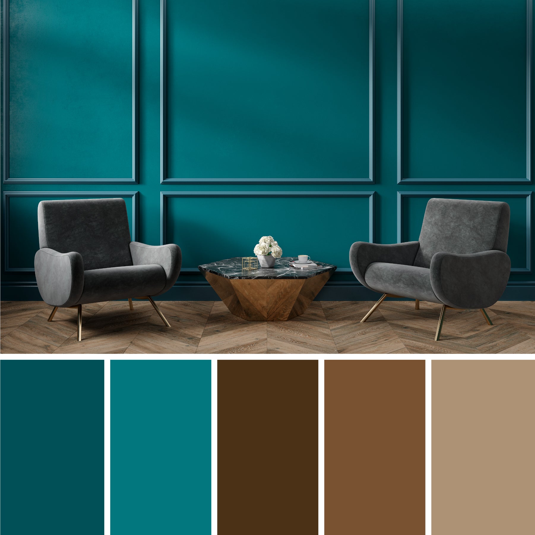 teal-and-brown-color-palette