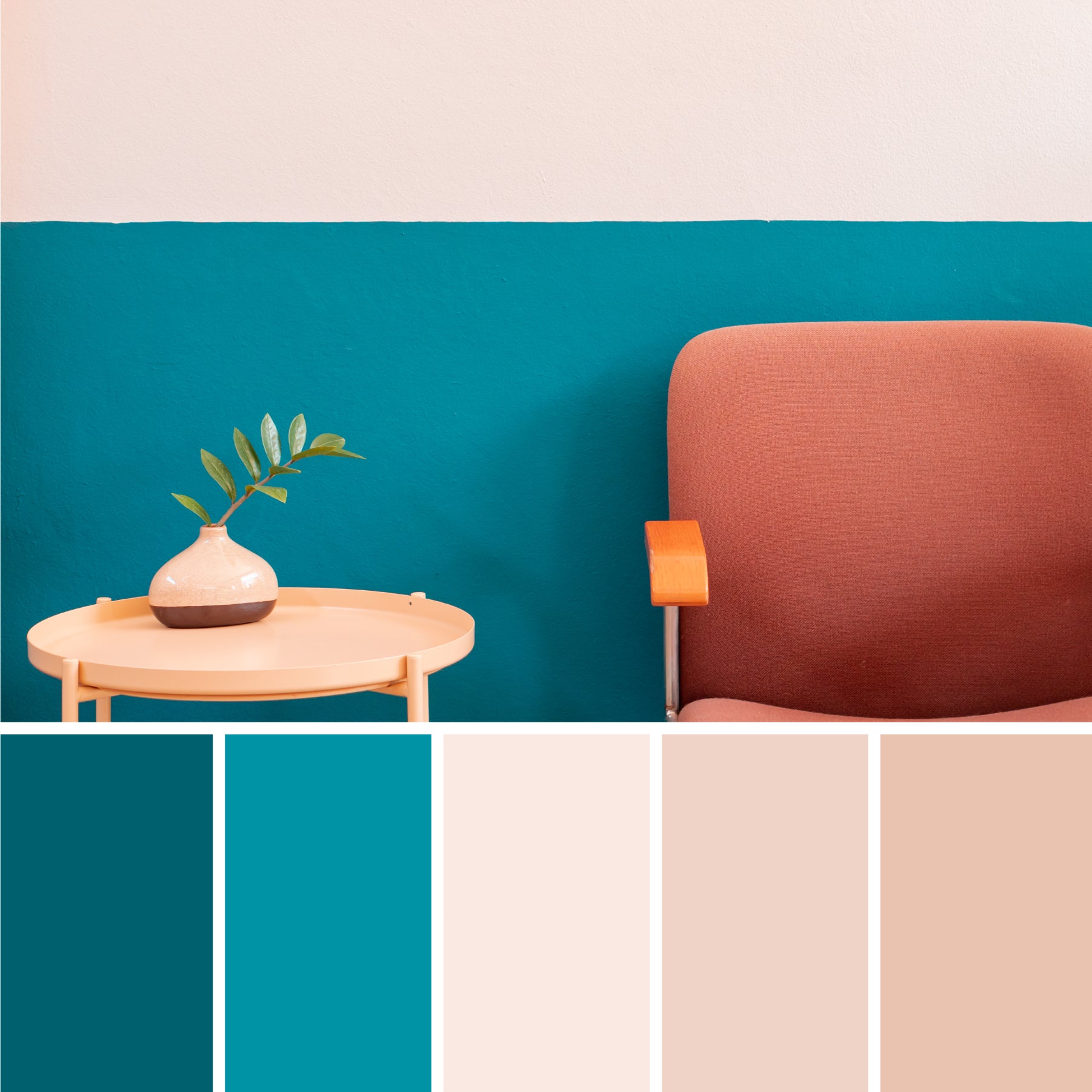 teal-and-cream-color-palette