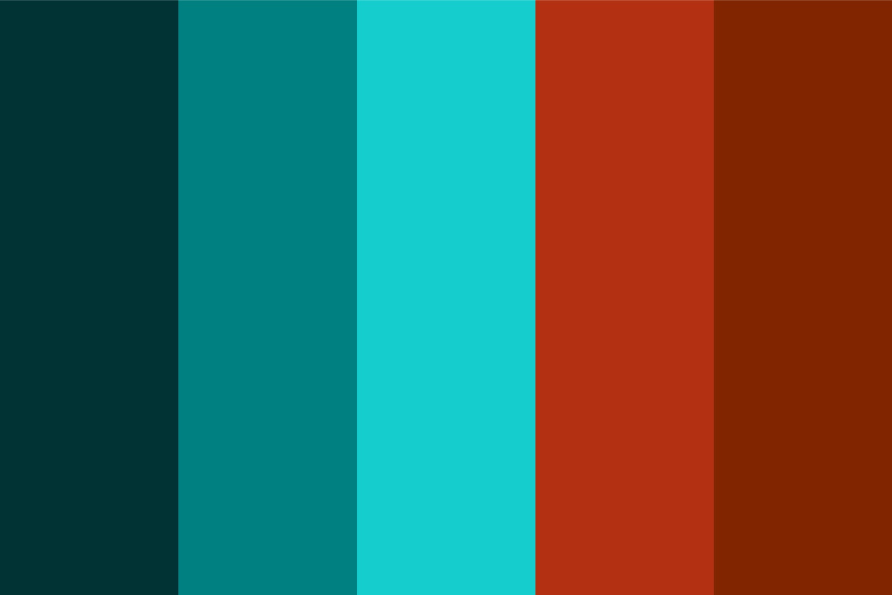 teal-complementary-color-palette