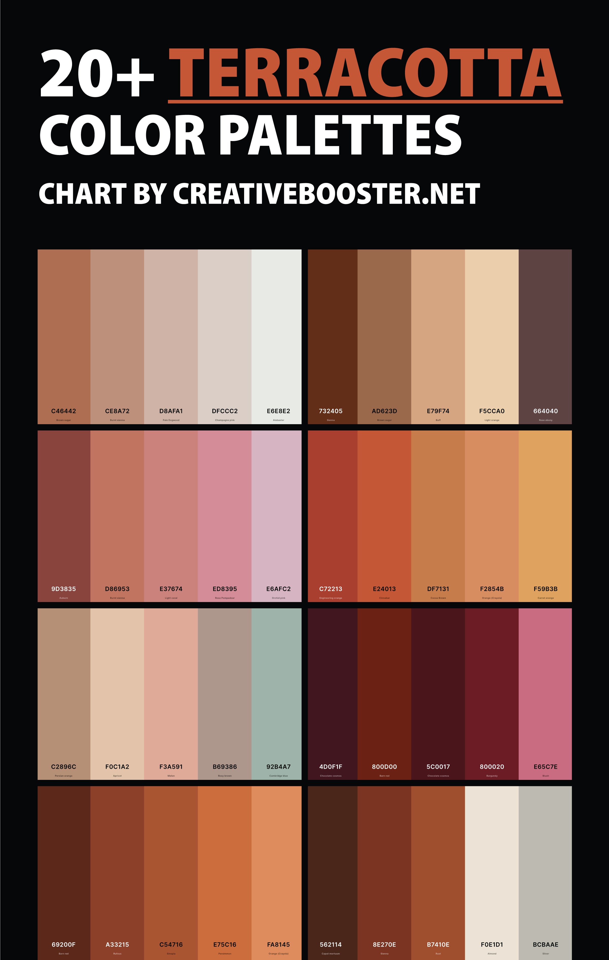 terracotta-color-palettes-chart-with-names-and-hex-codes-pinterest