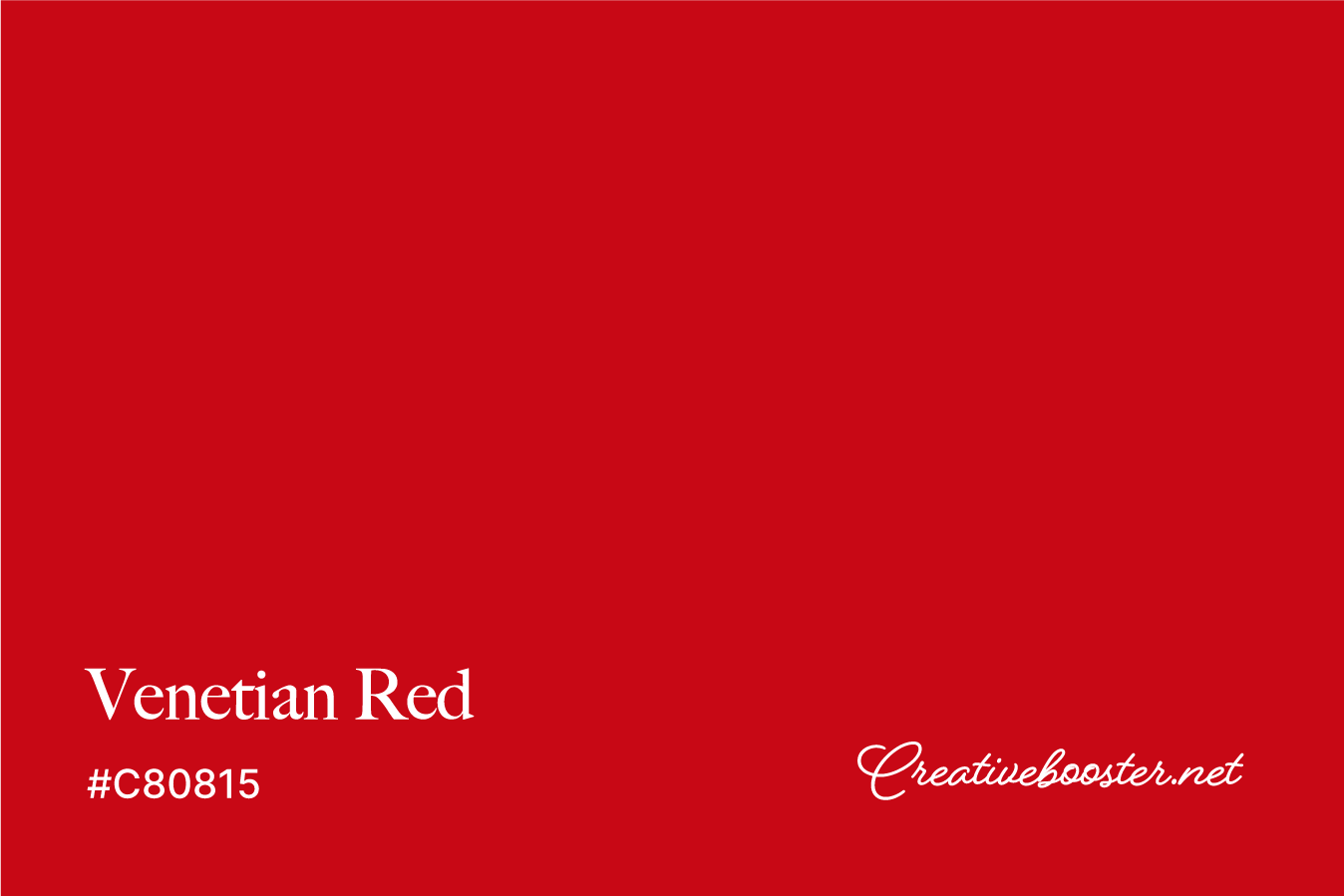 venetian-red-color-with-name-and-hex-code-#C80815