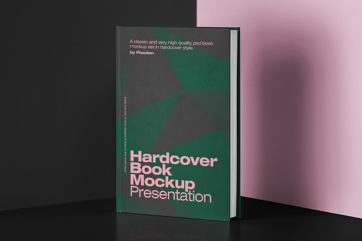 Download Free Realistic Hardcover PSD Mockup Front View - CreativeBooster