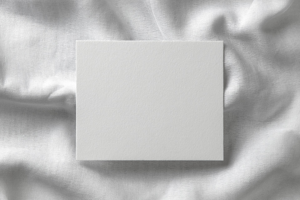 Download Free Invitation Card Mockup in a Linen Background ...