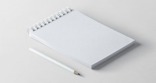 Download Free Perspective View of Ringed Notepad Mockup - CreativeBooster