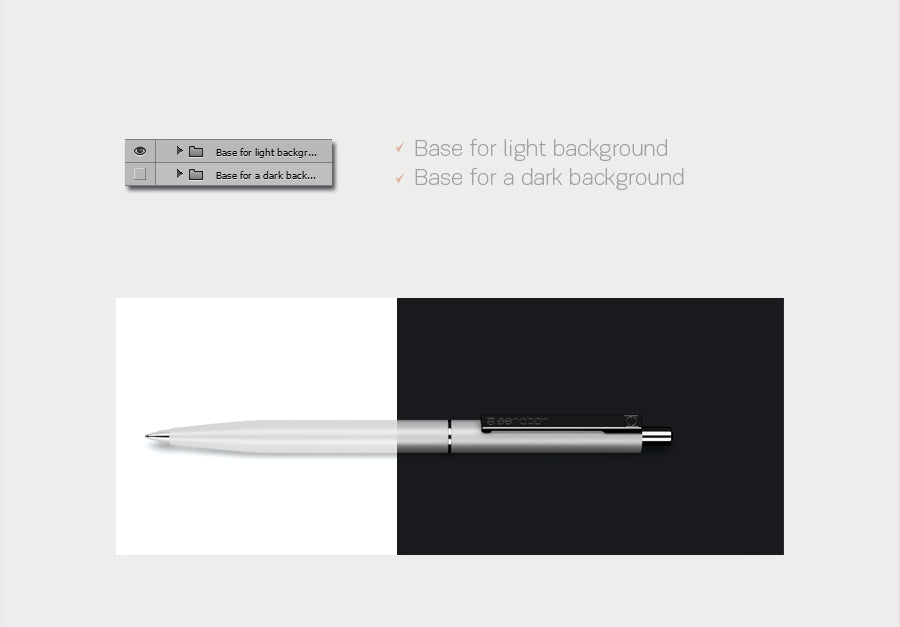 Free White Senator Pen Mockup Creativebooster