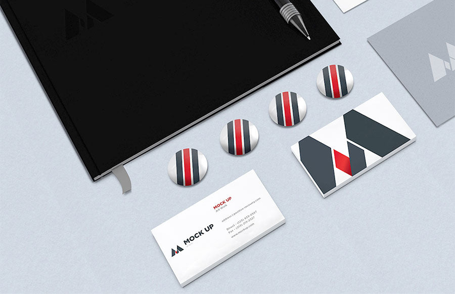 Download Free Isometric View of Branding or Identity MockUp ...