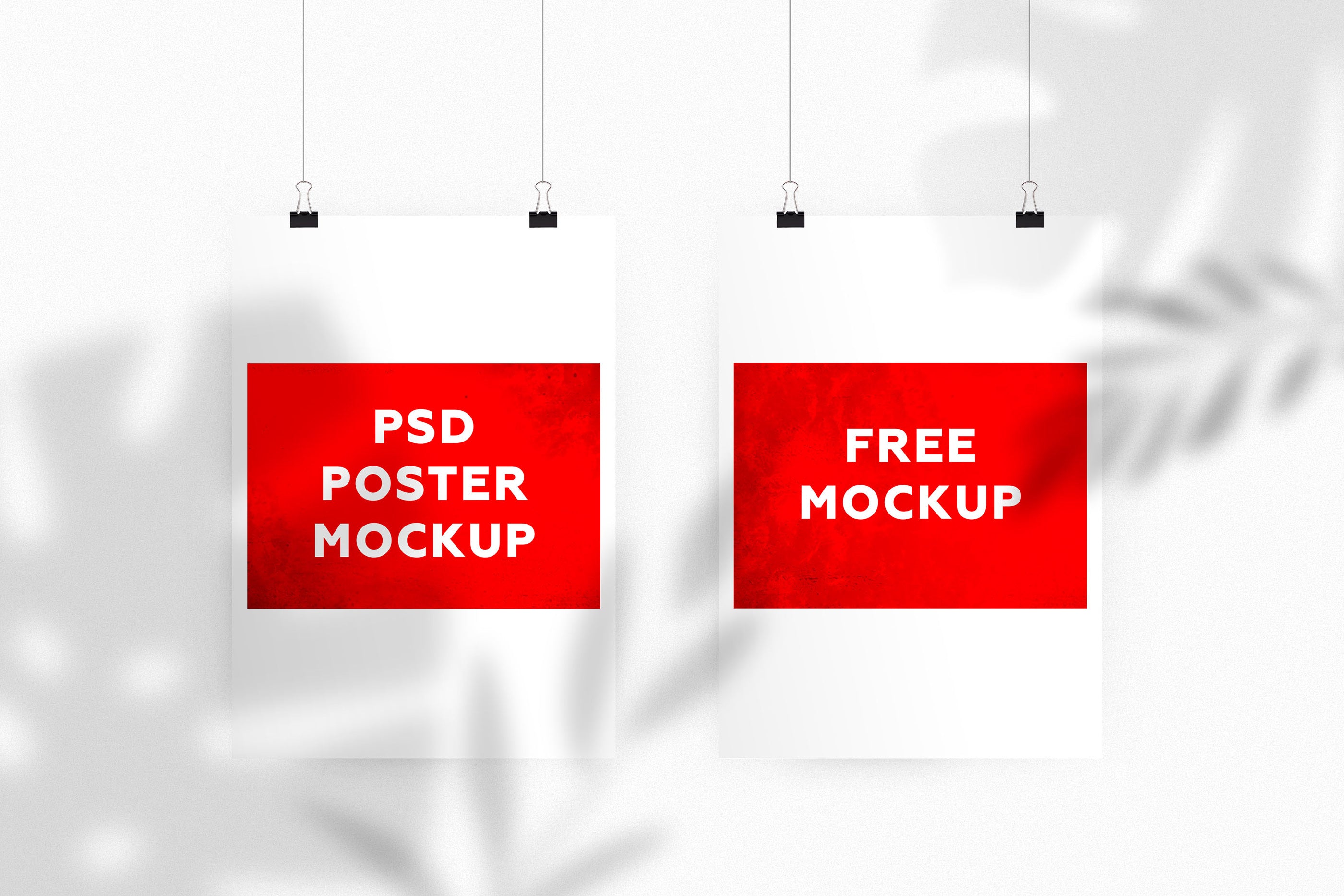 Download Free Psd Shadow Poster Mockup Creativebooster