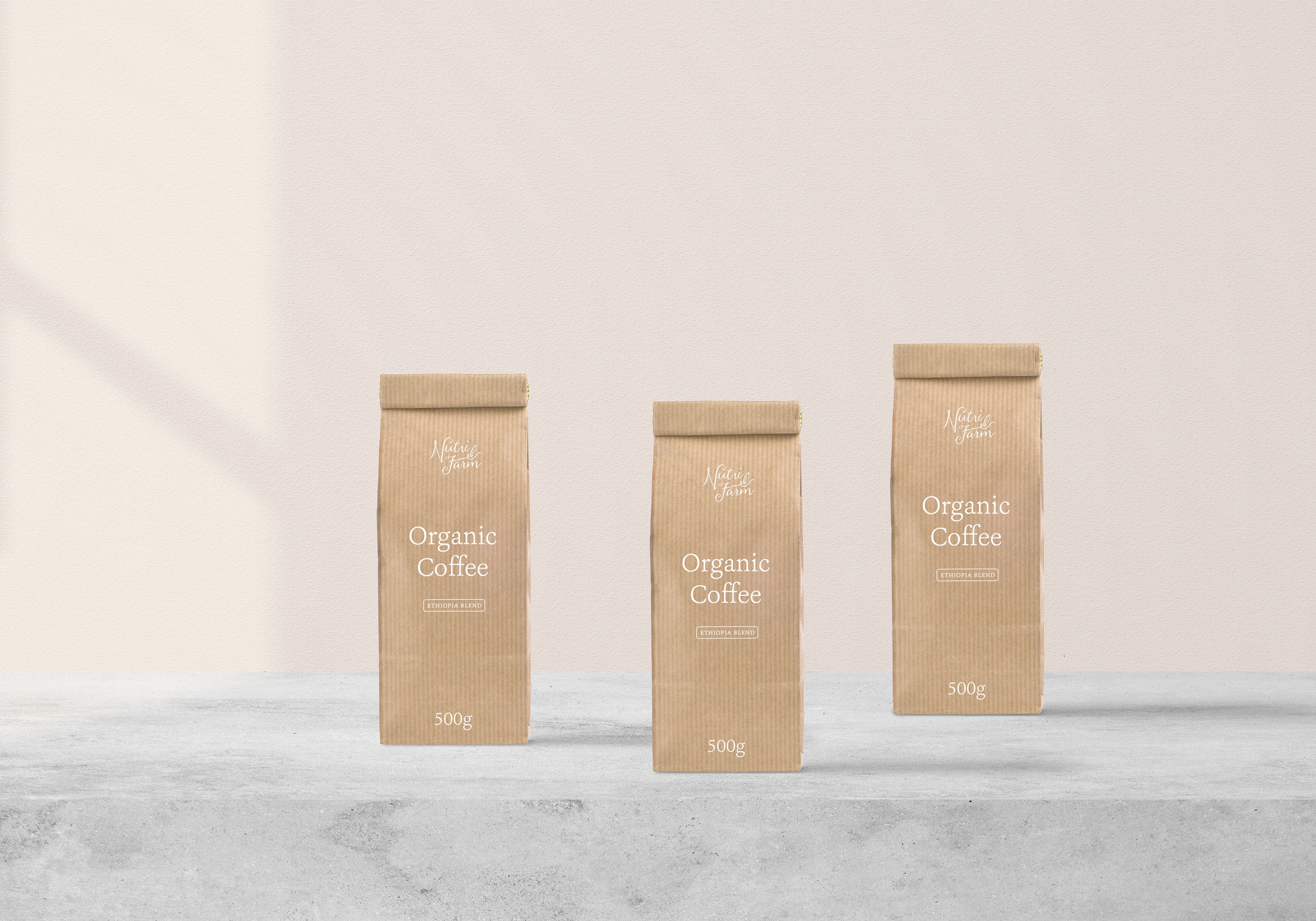 Free Packaging PSD Mockup for Coffee Bag - CreativeBooster