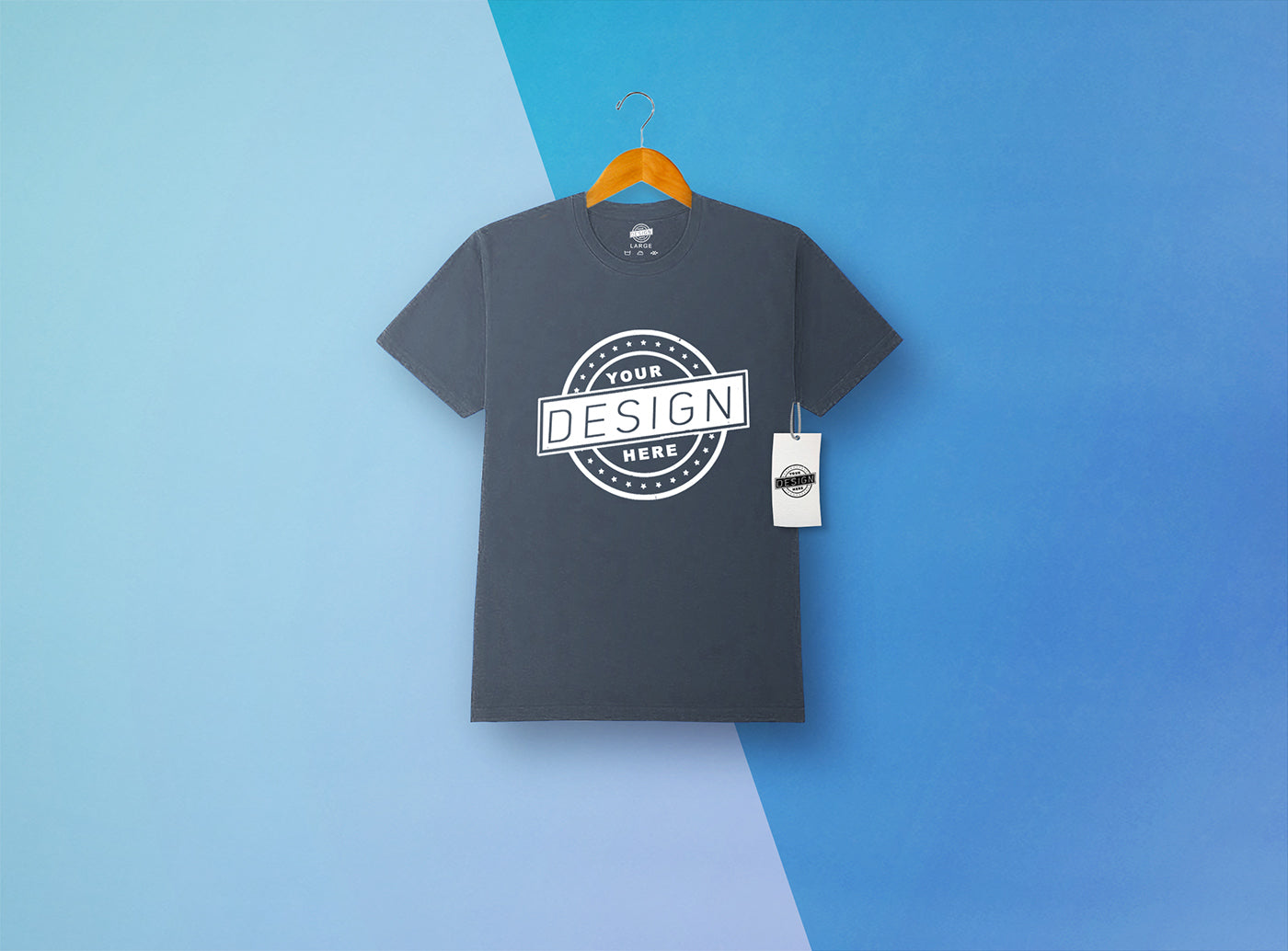 Download Free Flat T-Shirt Mockup - CreativeBooster