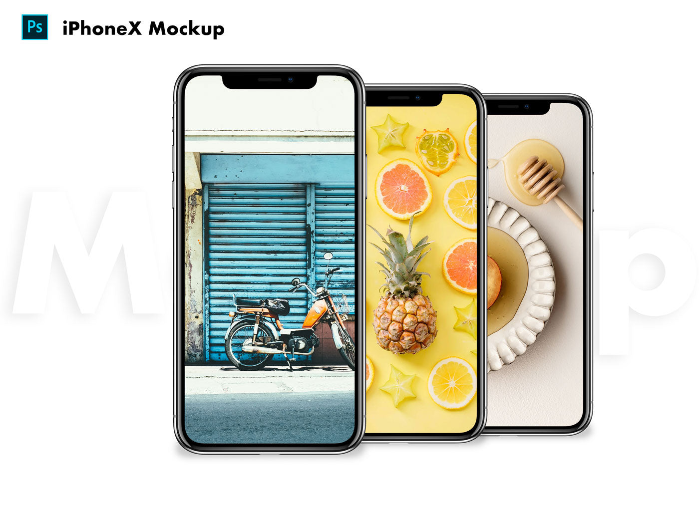Download Free Highly Detailed Black iPhone X Mockup Front View ...