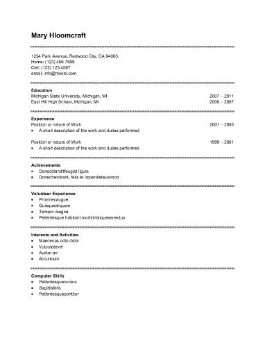 Free Simple Resume Template from cdn.shopify.com