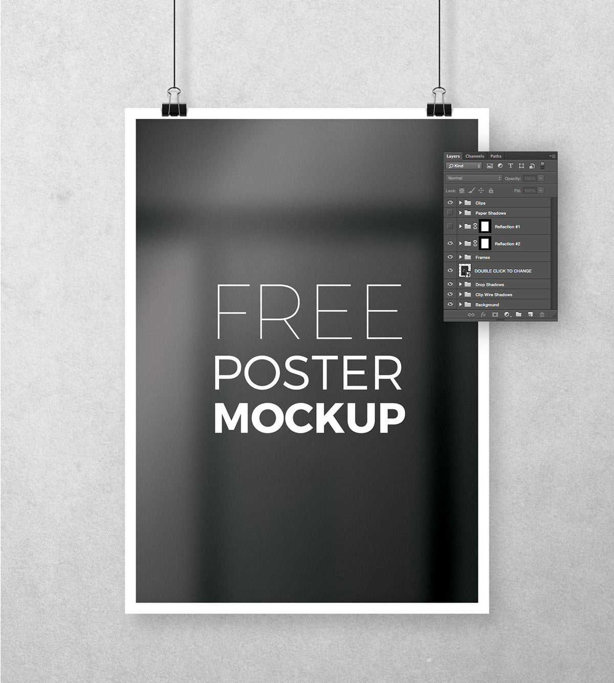 Download Free Multipurpose Photoshop Poster Mockup Creativebooster