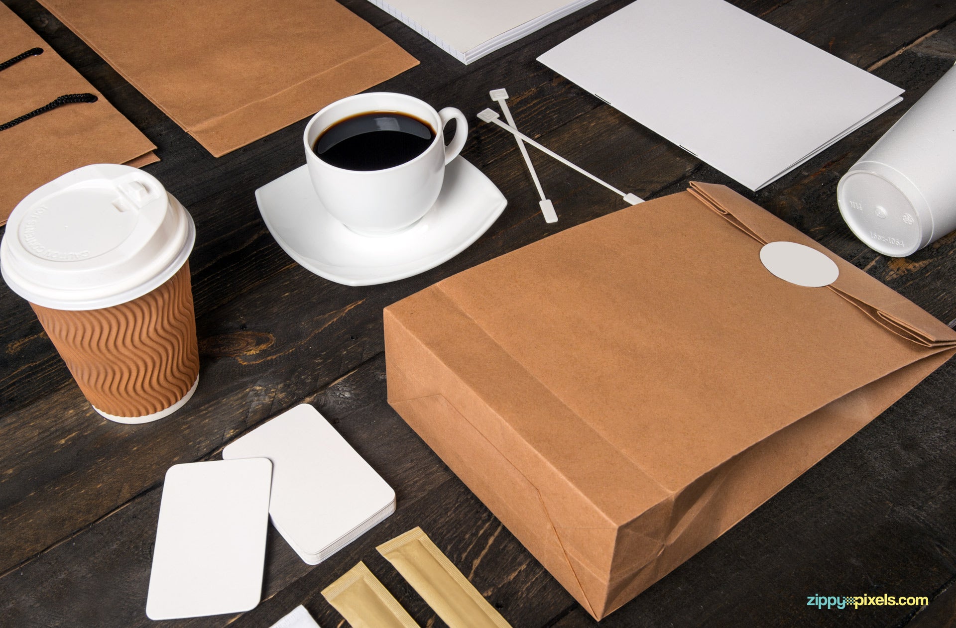 Download Free Coffee Branding Mockup - CreativeBooster