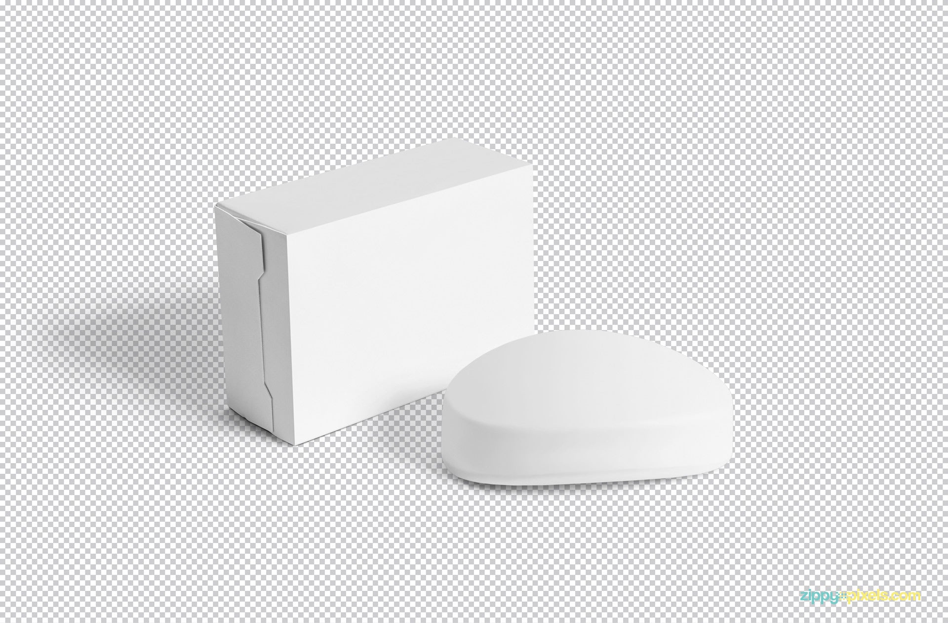 Free Packaging Box and Soap Mockup - CreativeBooster