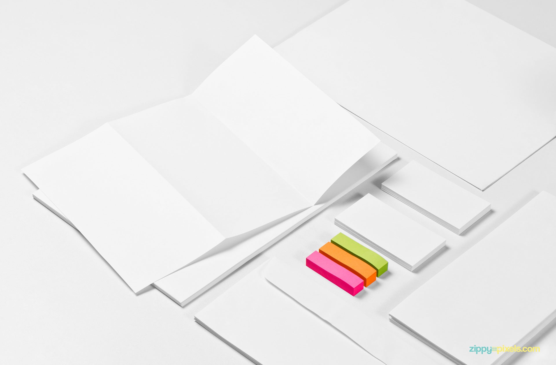 Download Free Stationery Psd Mockup Scene Creativebooster PSD Mockup Templates