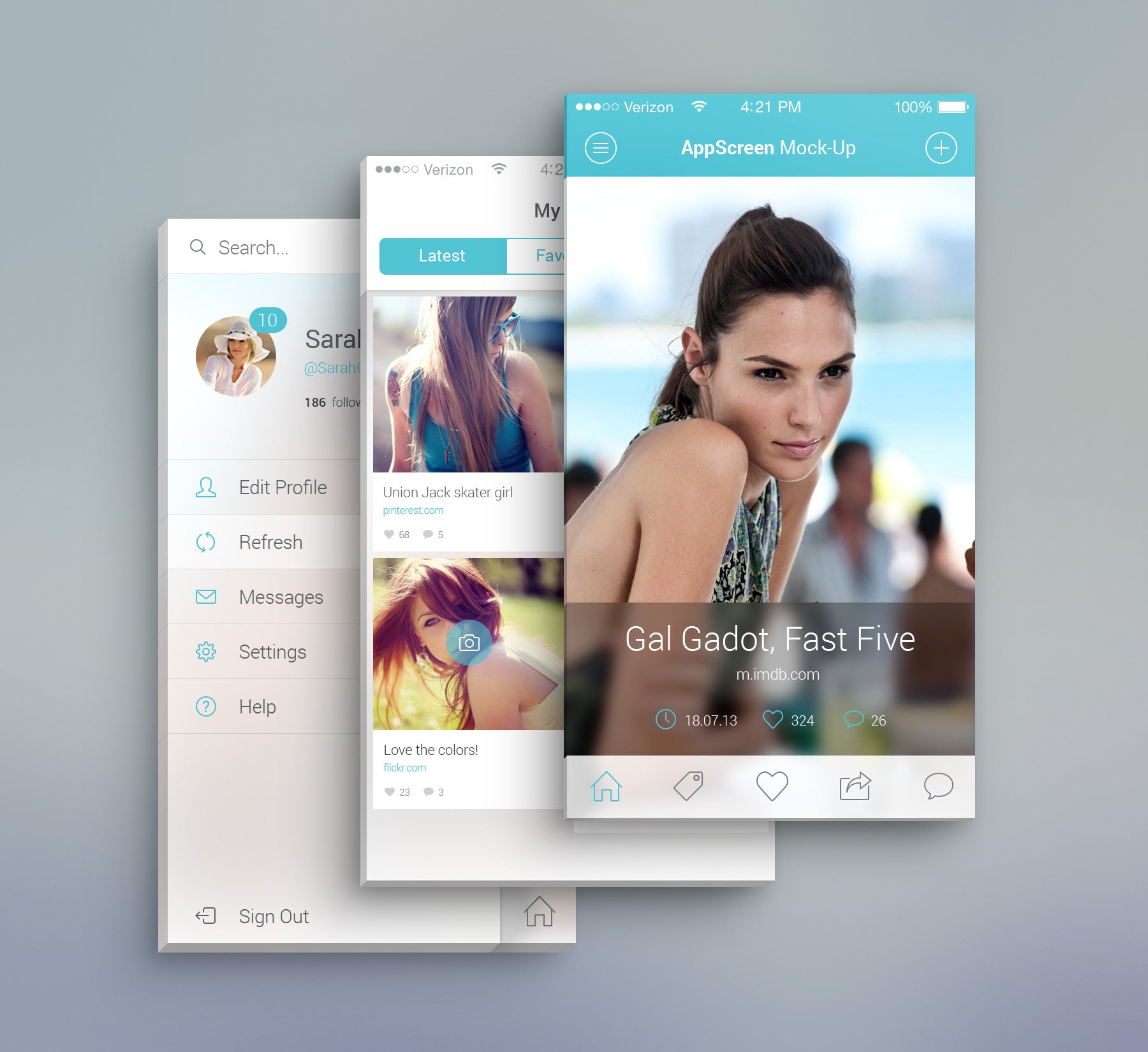 Download Free App Screen Front View Mockup Creativebooster