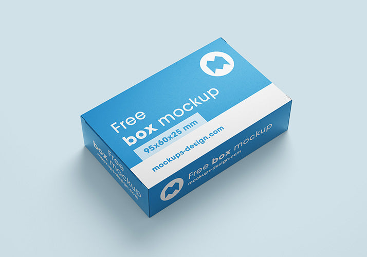 Download Free Pharmacy or Pill Box Package Mockup or 56x60x25 mm ...