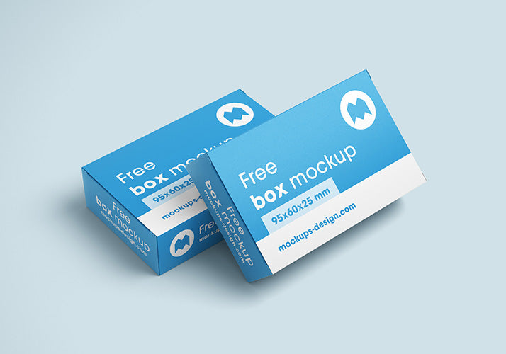 Download Free Pharmacy or Pill Box Package Mockup or 56x60x25 mm - CreativeBooster