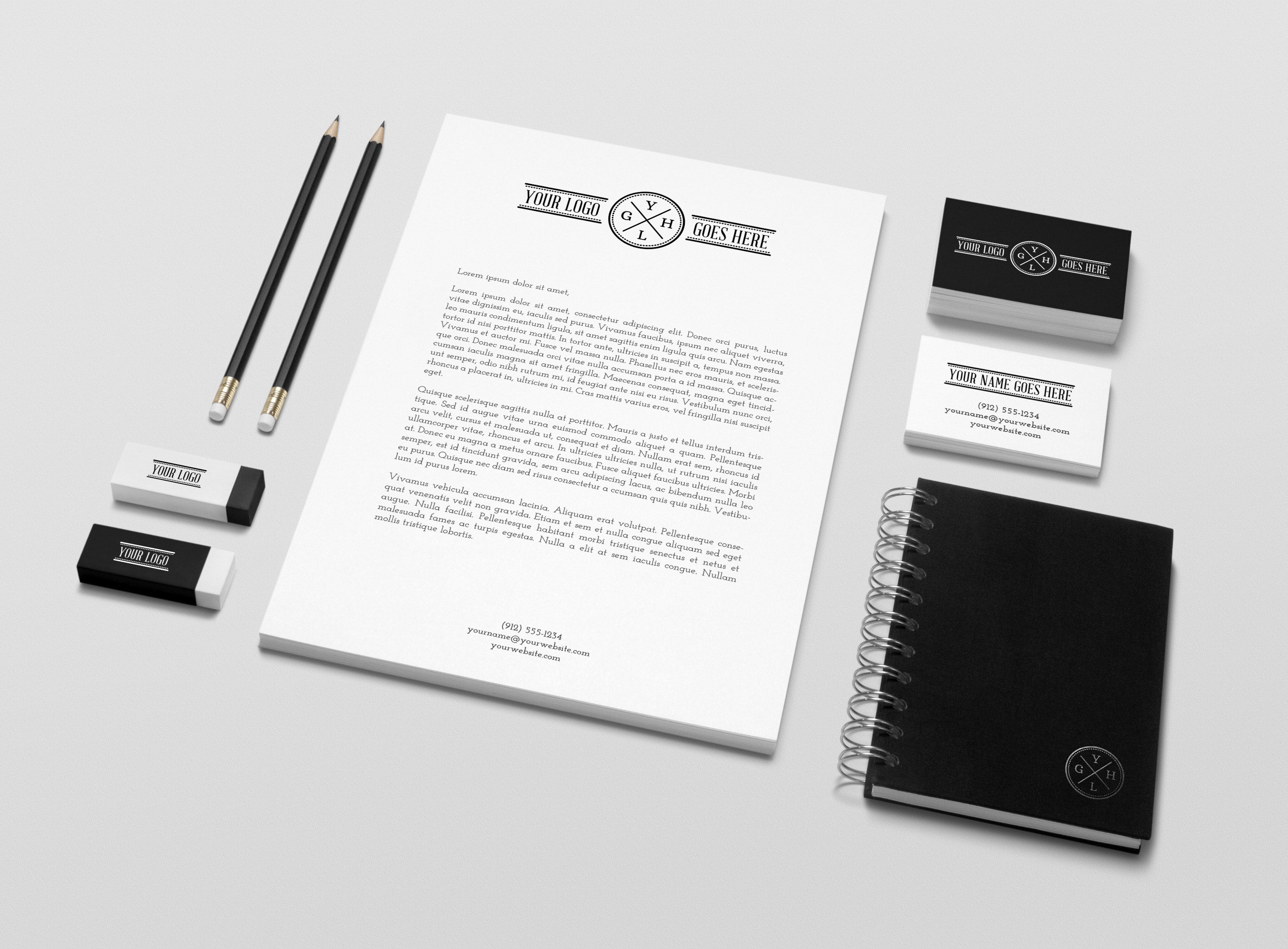 Download Free Set Of Clean Branding And Identity Mockups Creativebooster