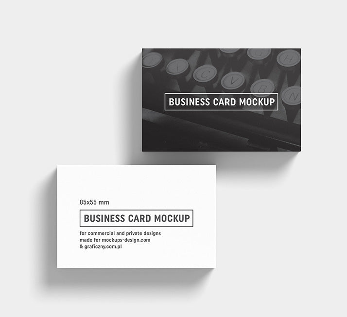 Download Free Big Collection of 6 Business Card Mockups 85x55 mm - CreativeBooster