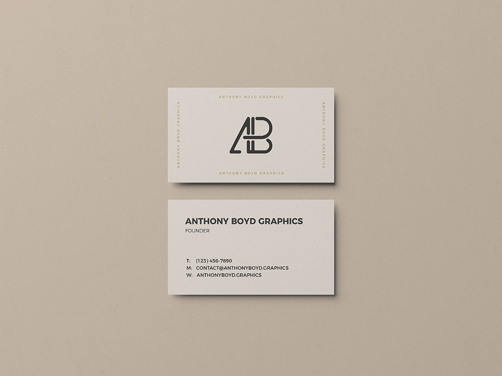 Free Business Card Mockups Creativebooster