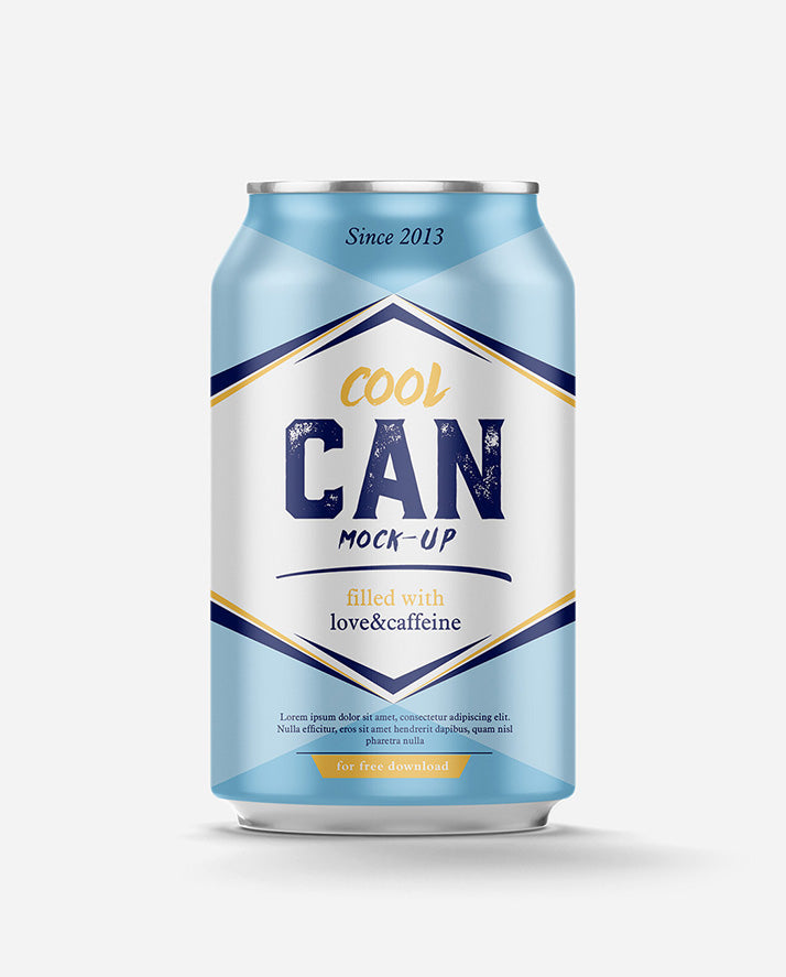 Beer Can Mockup