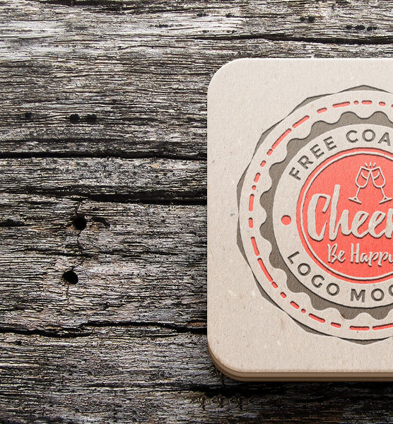 Download Free Coaster Mockup PSD - CreativeBooster