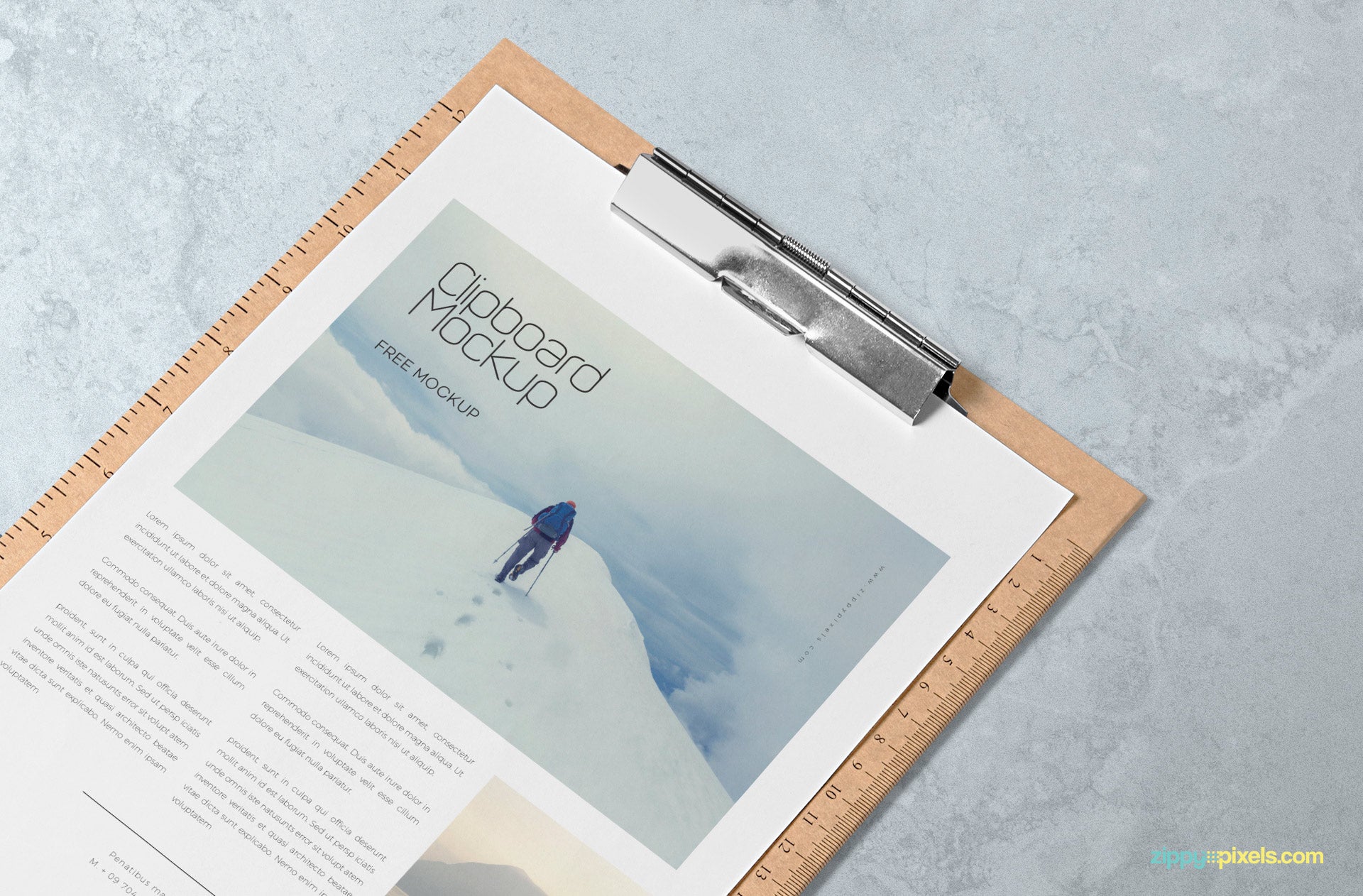 Download Free A4 Size Paper Mockup Design - CreativeBooster