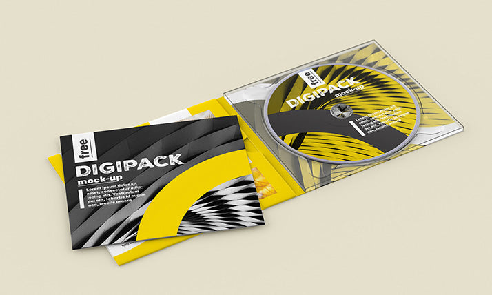 Download Free DVD or CD Digital Packaging Mockup - CreativeBooster