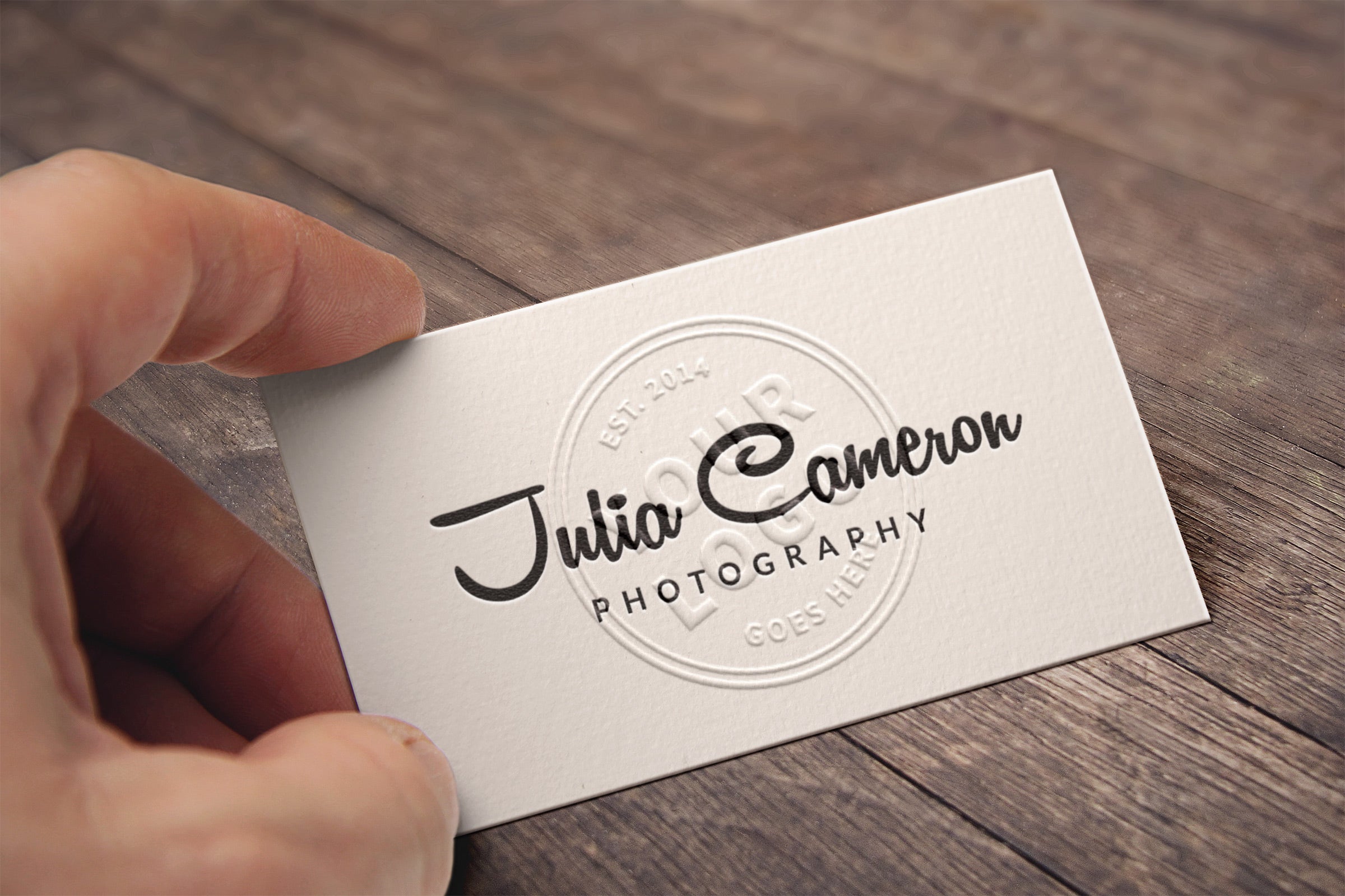 Download Free Hand Helding A Business Card Mockup Creativebooster