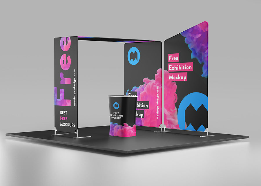 Download Free Exhibition Stage Mockup - CreativeBooster