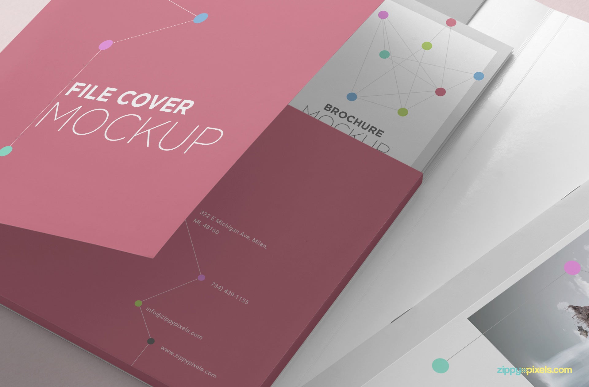 Free Folder Mockup PSD - CreativeBooster