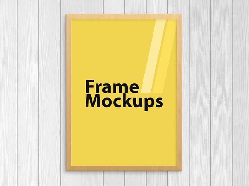 Download Free Simple Poster Frame Mockup Creativebooster PSD Mockup Templates