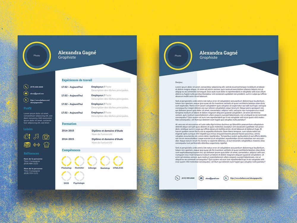 Free Infographic CV Resume Template with Cover Letter in ...