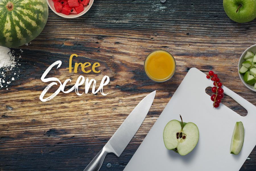 Download Free Kitchen Psd Mockup Scene Creativebooster