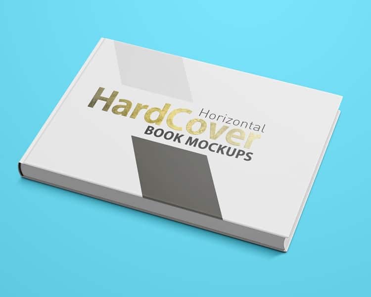 Download Free Landscape Hardcover Book Mockups Creativebooster PSD Mockup Templates