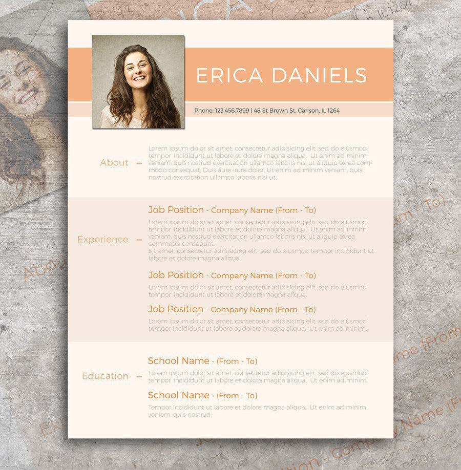 professional modern resume template free download