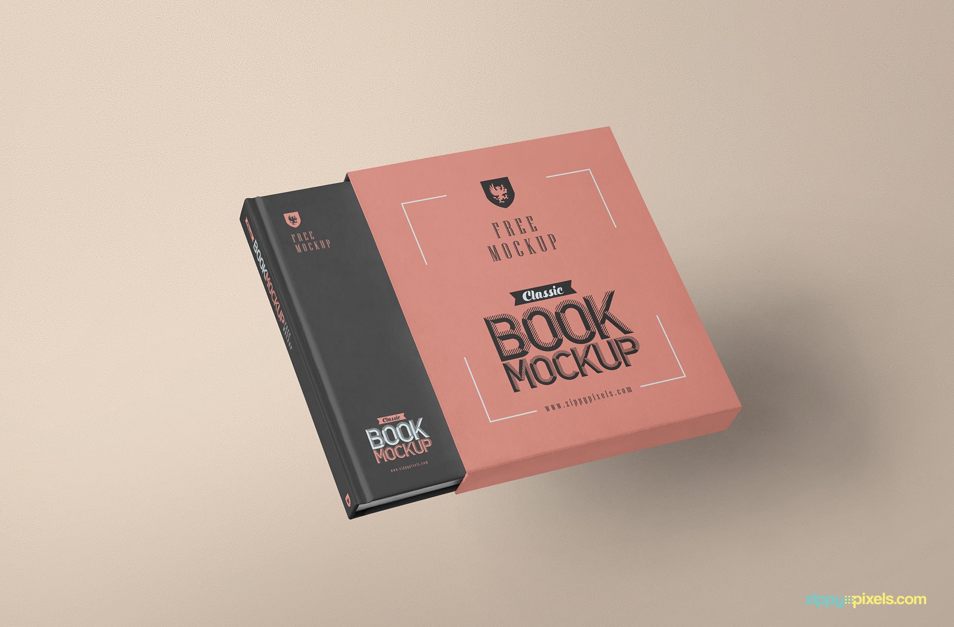 Download Free Beautiful Bookcase Mockup - CreativeBooster