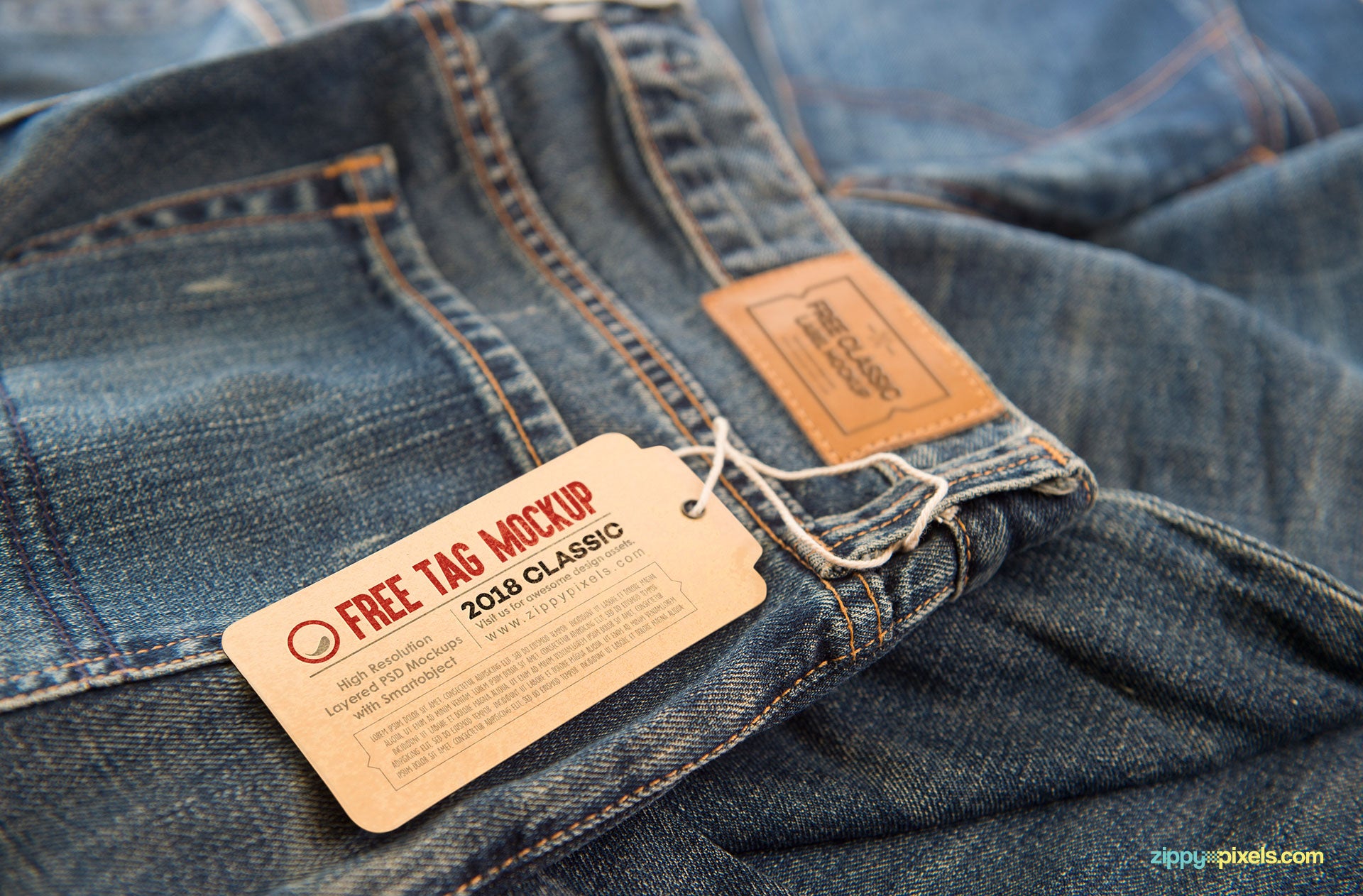 Free Clothing Label Mock Ups - CreativeBooster