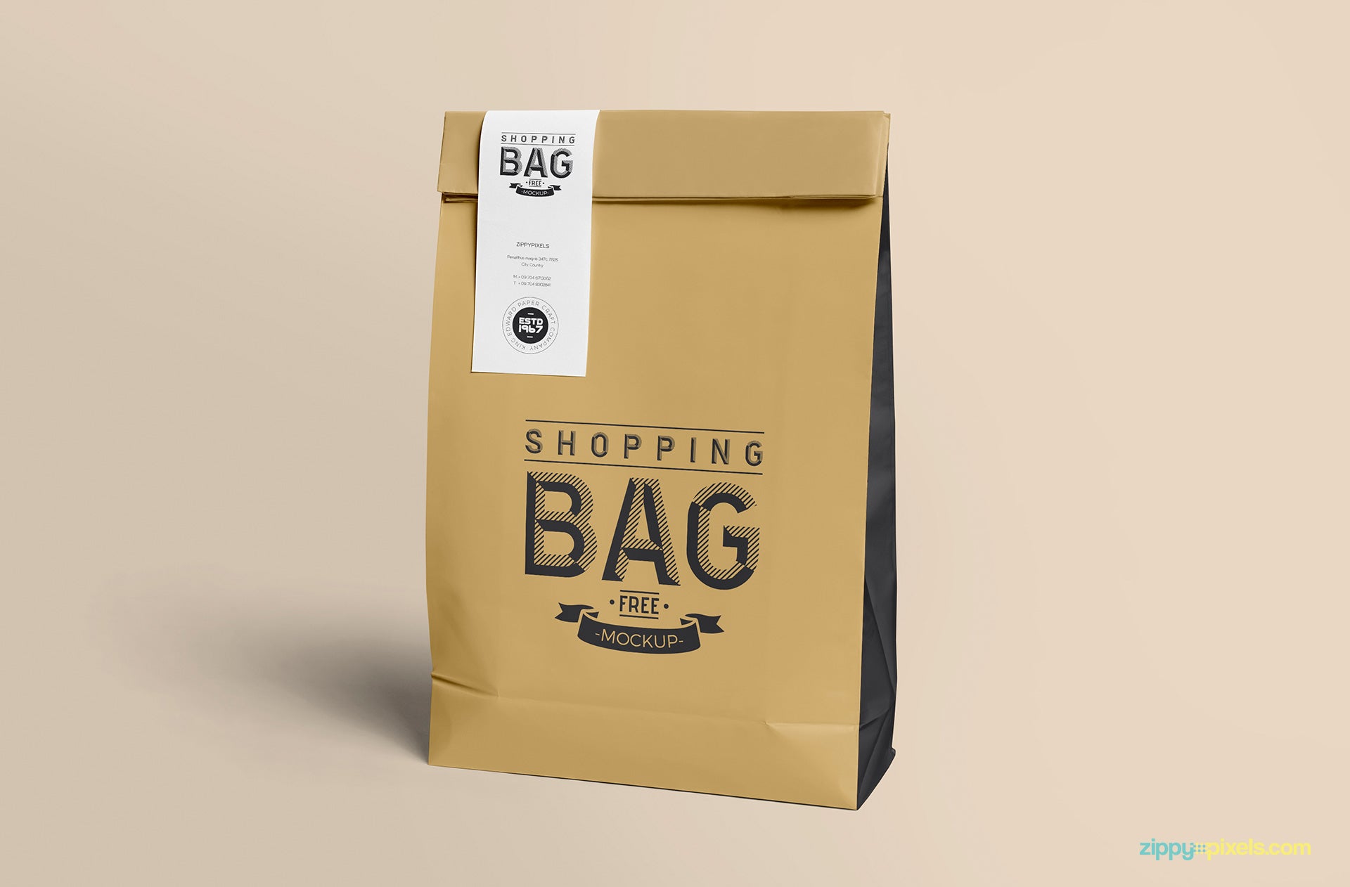 Download Free Awesome Paper Bag Mock Up - CreativeBooster