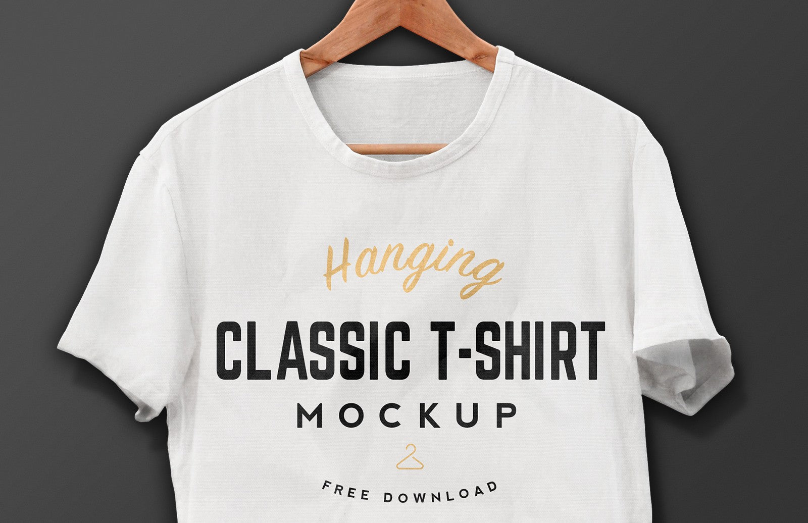 Download Free Hanging T-Shirt Mockup - CreativeBooster