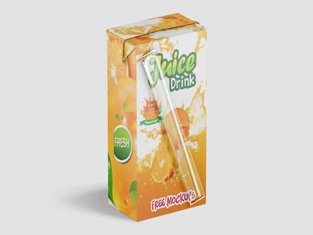 Free Juice Drink Packaging Mockups Creativebooster