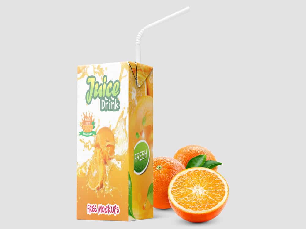 Download Free Juice Drink Packaging Mockups Creativebooster PSD Mockup Templates