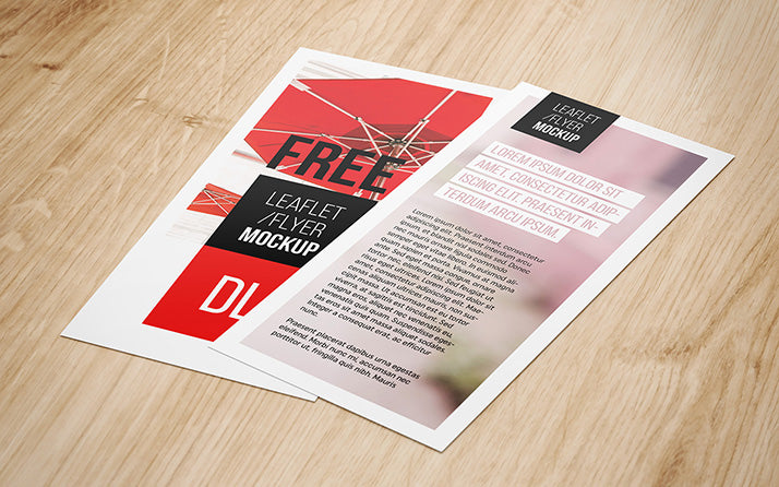 Download Free Dl Flyer Mockup In 4 Views Creativebooster